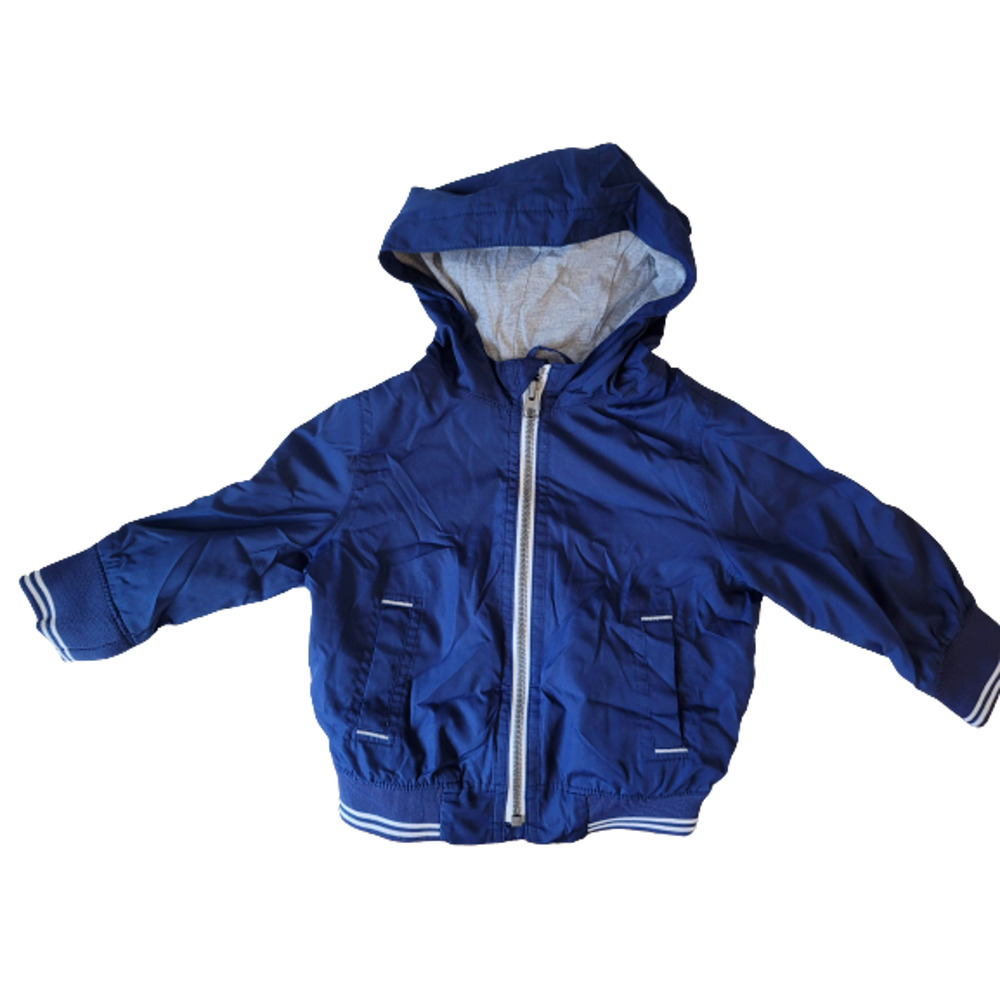 Baby Gap Blue Jacket | Infant 18-24 months | Blue White | Zipper | Hood